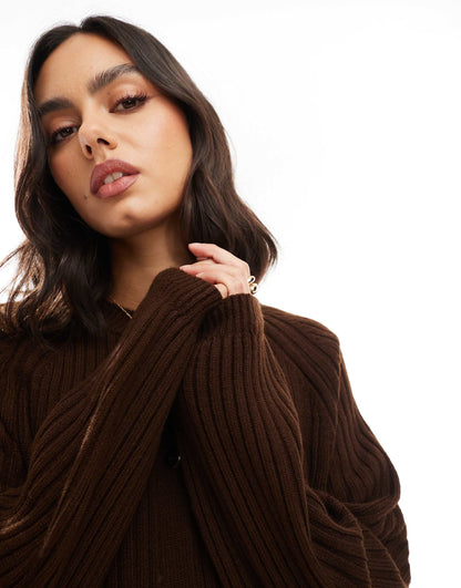 Knitted Raglan Cardigan