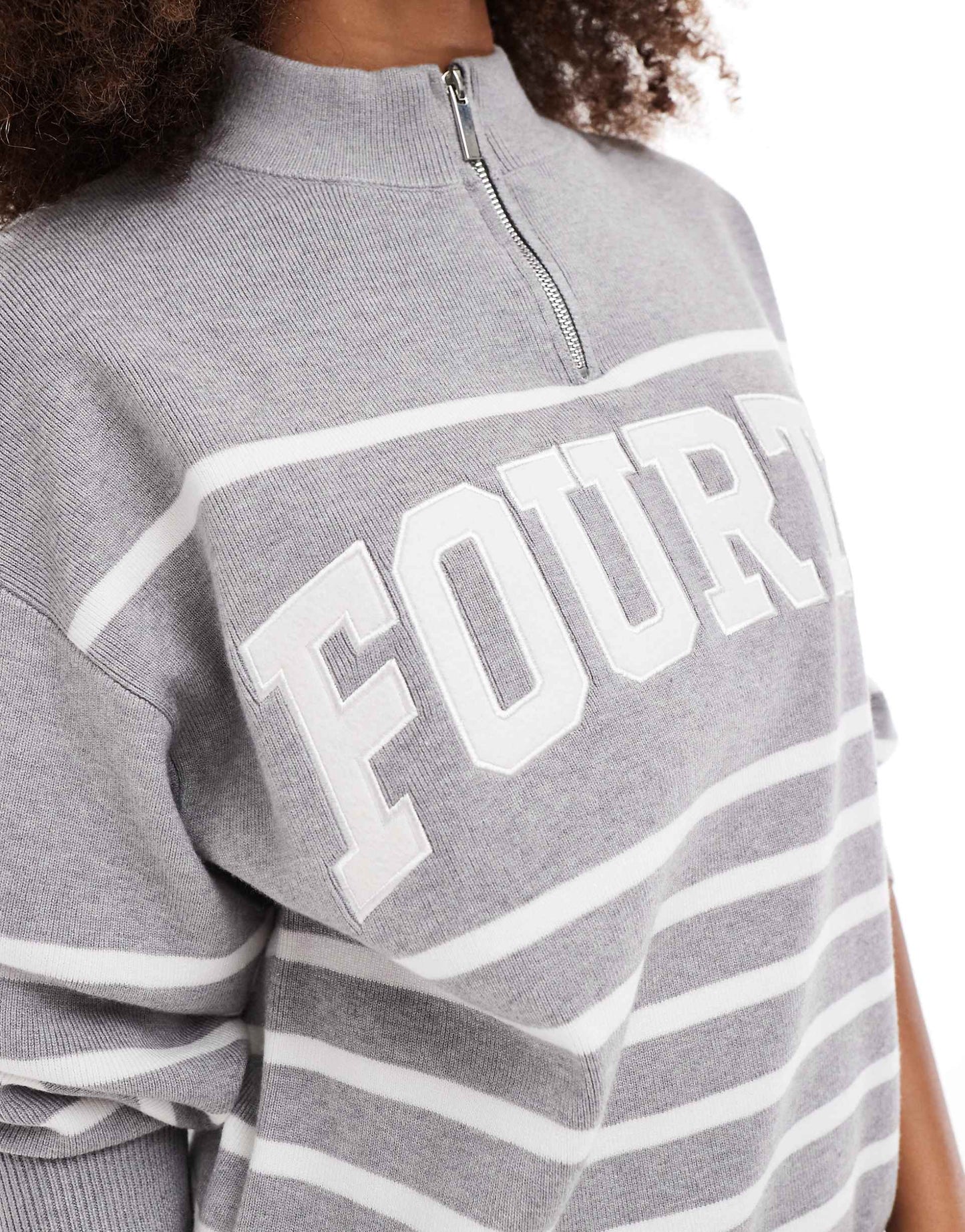 Knitted High Neck Half Zip Logo Jumper Co-Ord
