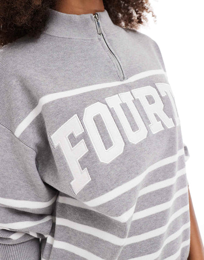 Knitted High Neck Half Zip Logo Jumper Co-Ord