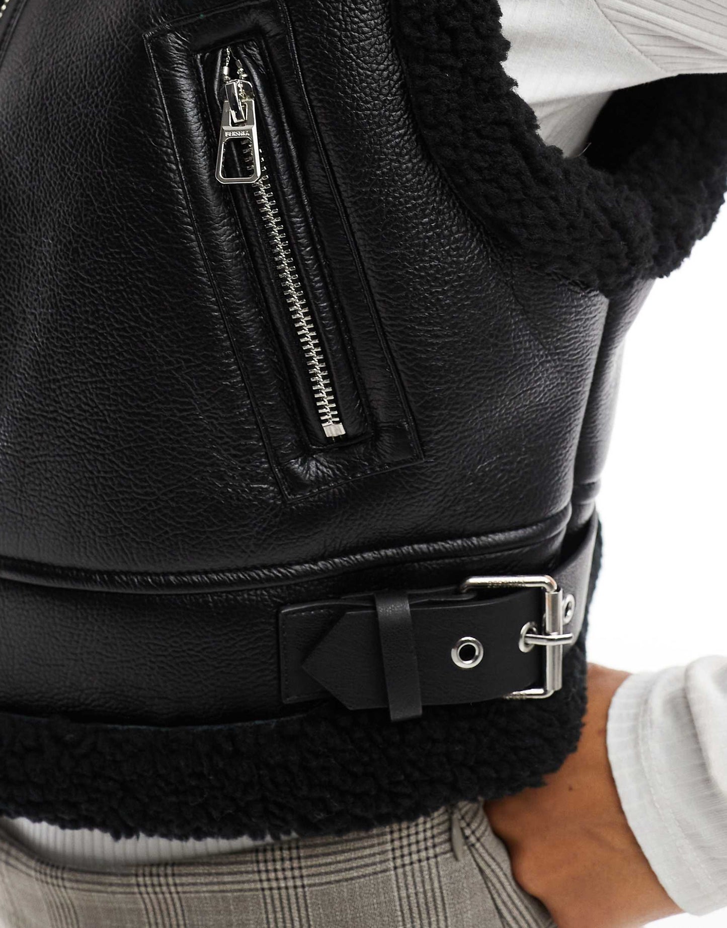 Shearling Trim Gilet