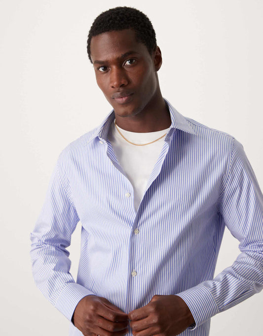 Slim Fit Button Down Stripe Shirt