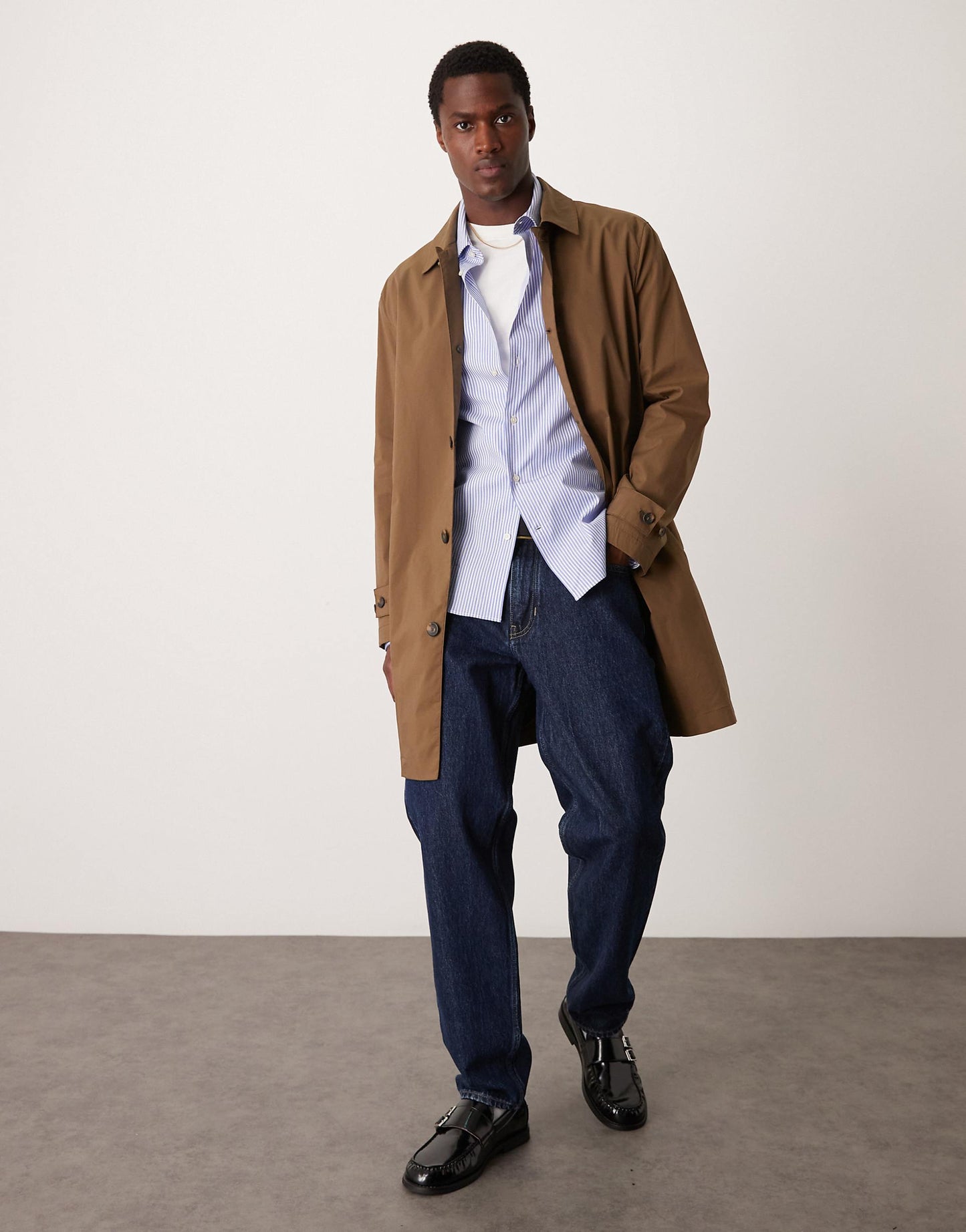 Slim Fit Button Down Stripe Shirt