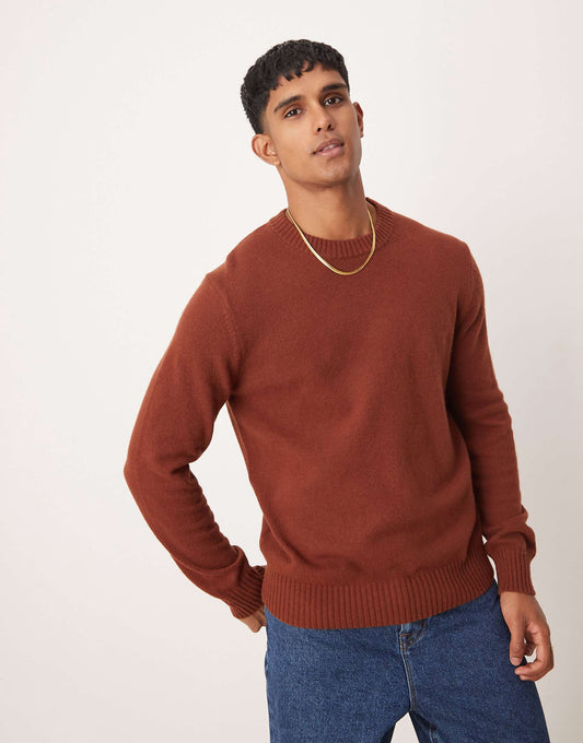 Roundneck Regular Fit Wool Sweater