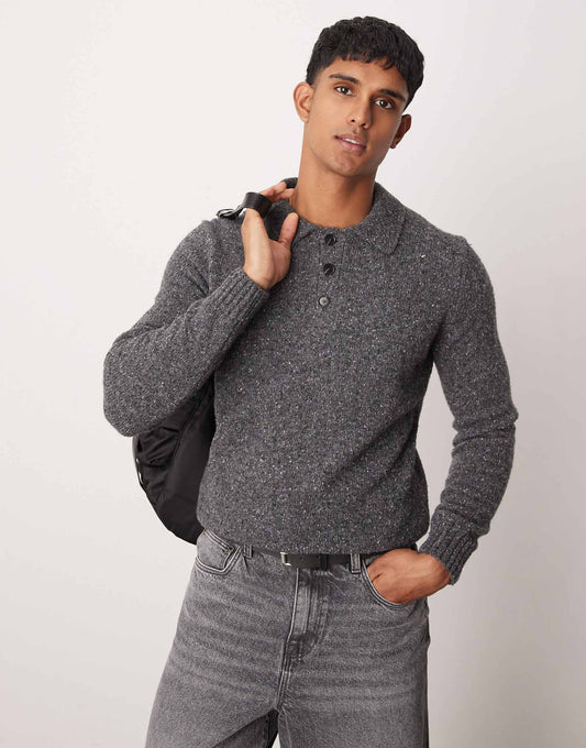 Knitted Polo Jumper