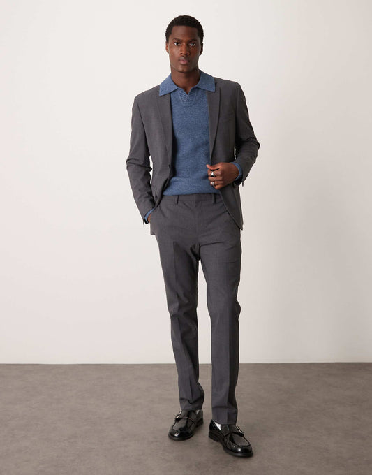 Straight Leg Herringbone Trouser Co-Ord