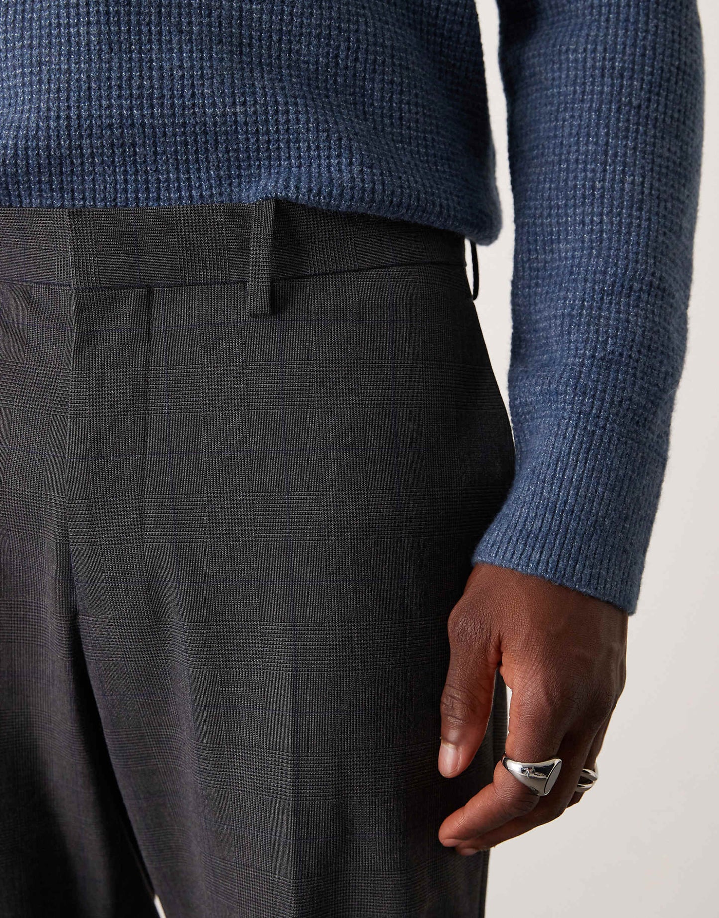 Straight Leg Herringbone Trouser Co-Ord