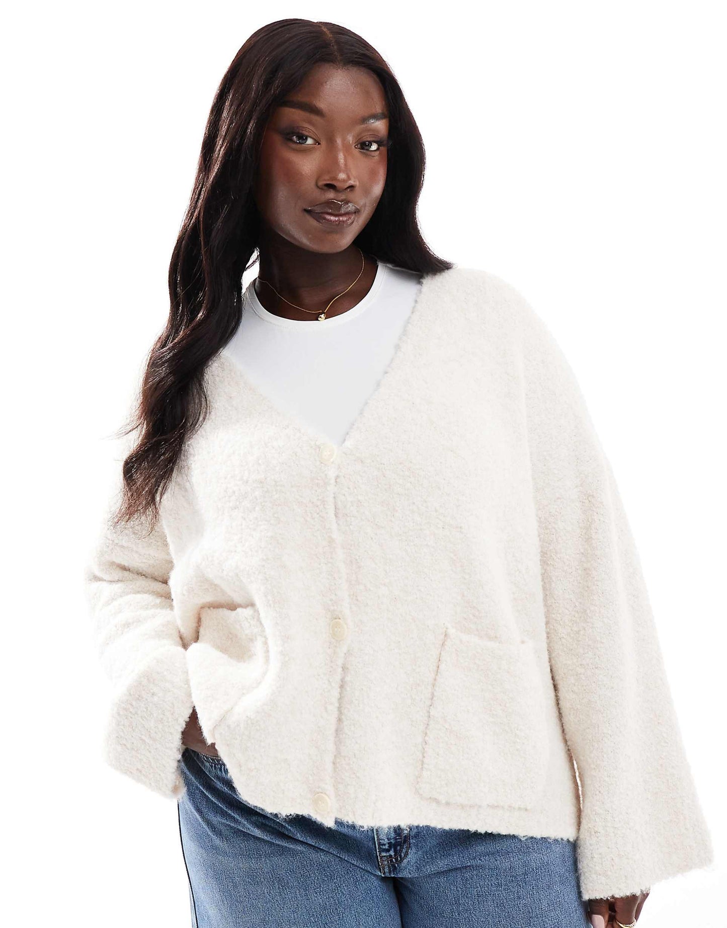Curve Teddy Longline Cardigan