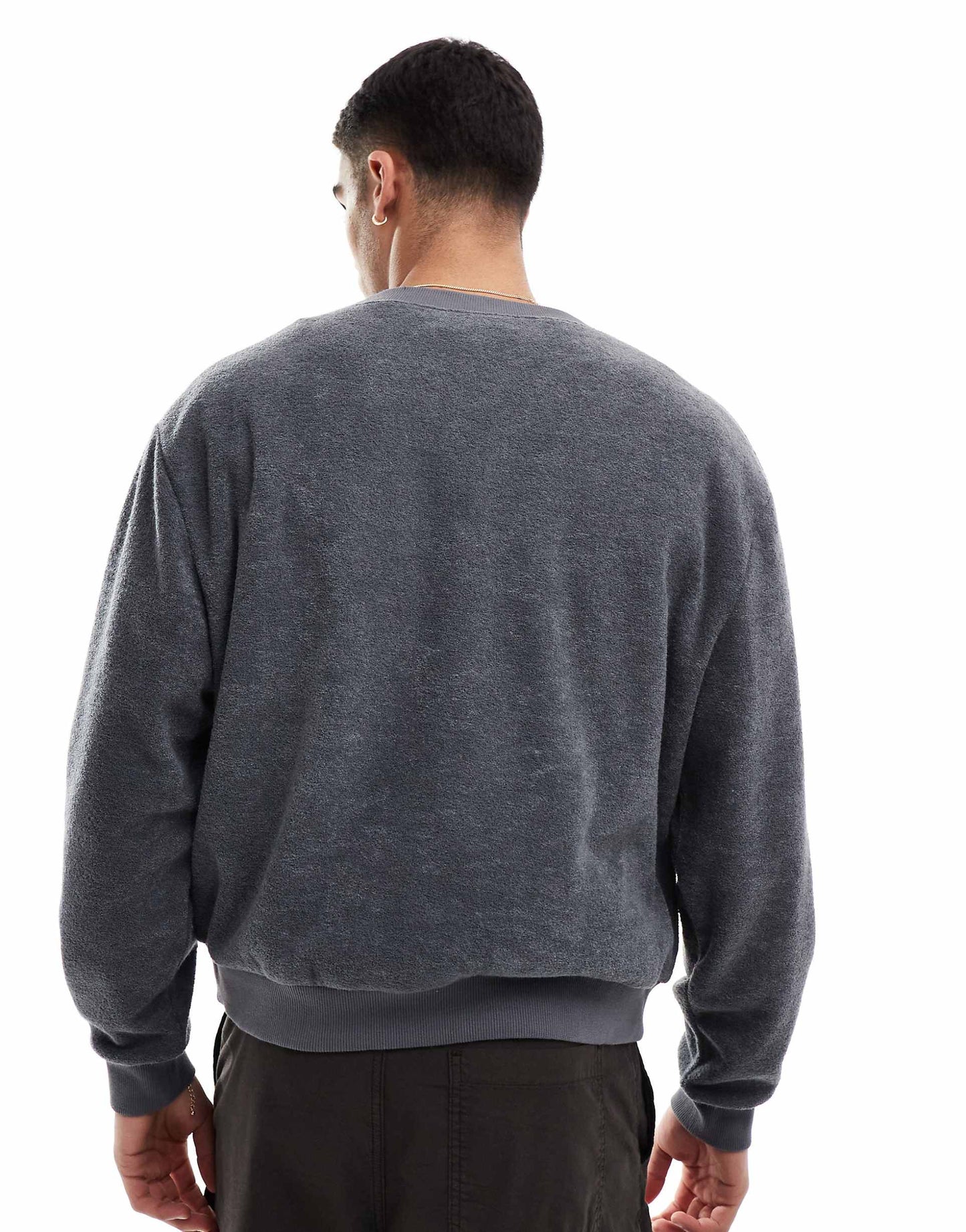 Oversized Boxy Towelling Cardigan