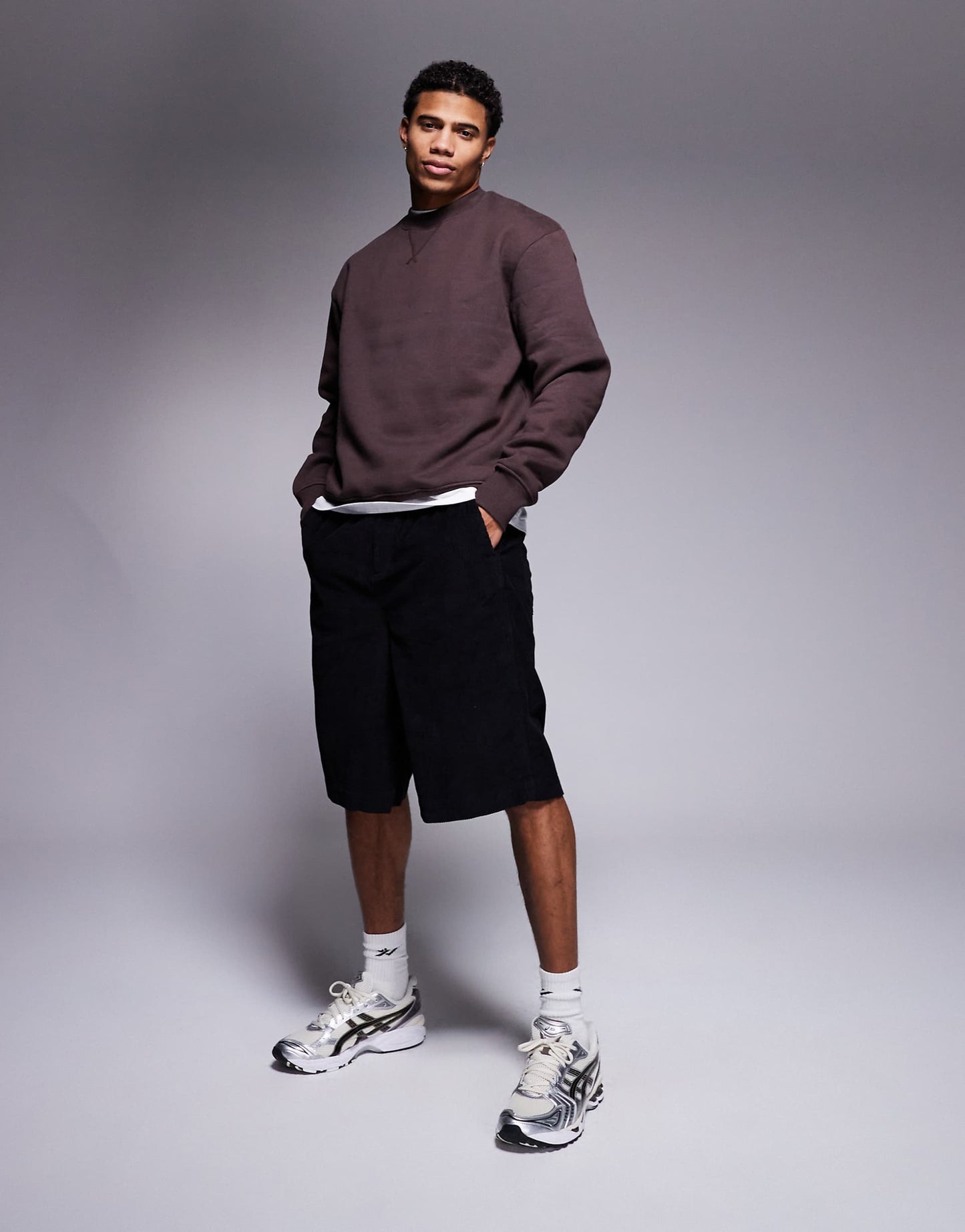 Long Length Corduroy Jort