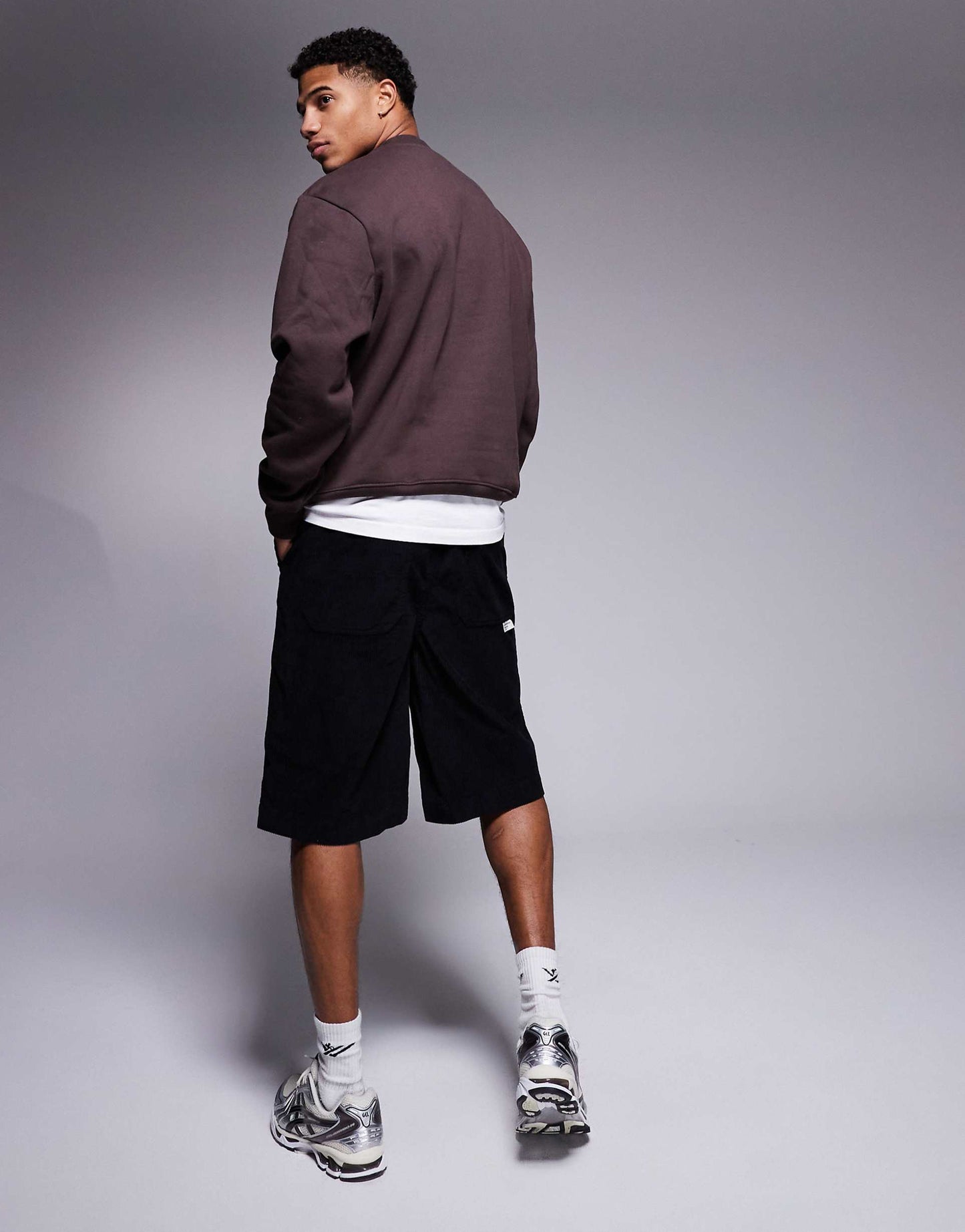 Long Length Corduroy Jort