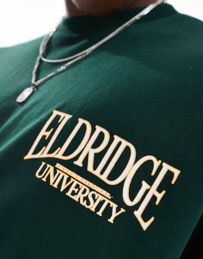 Oversized Boxy T-Shirt With Eldridge Print