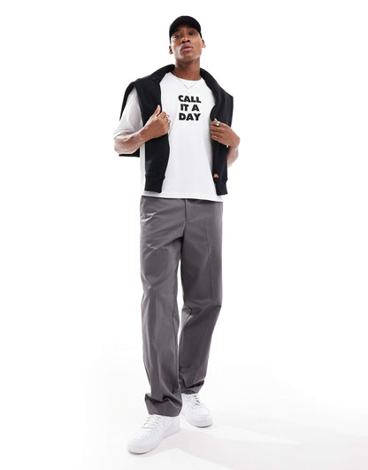 Relaxed Crop T-Shirt With Call It A Day Graphic