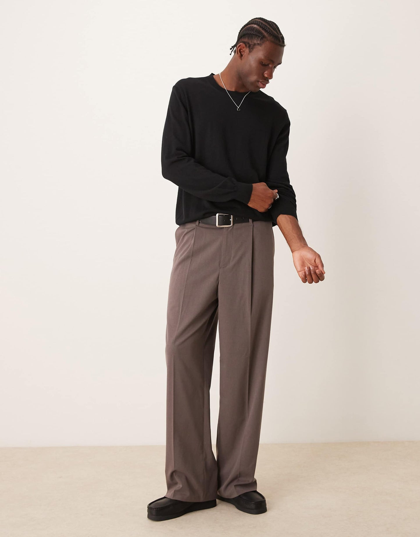 Round Neck Wool Sweatshirt