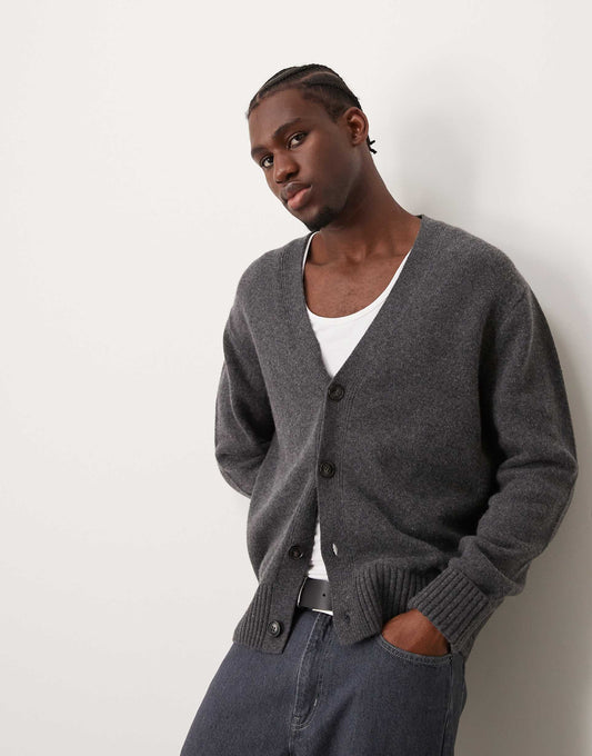 Regular Fit Button Down Cardigan