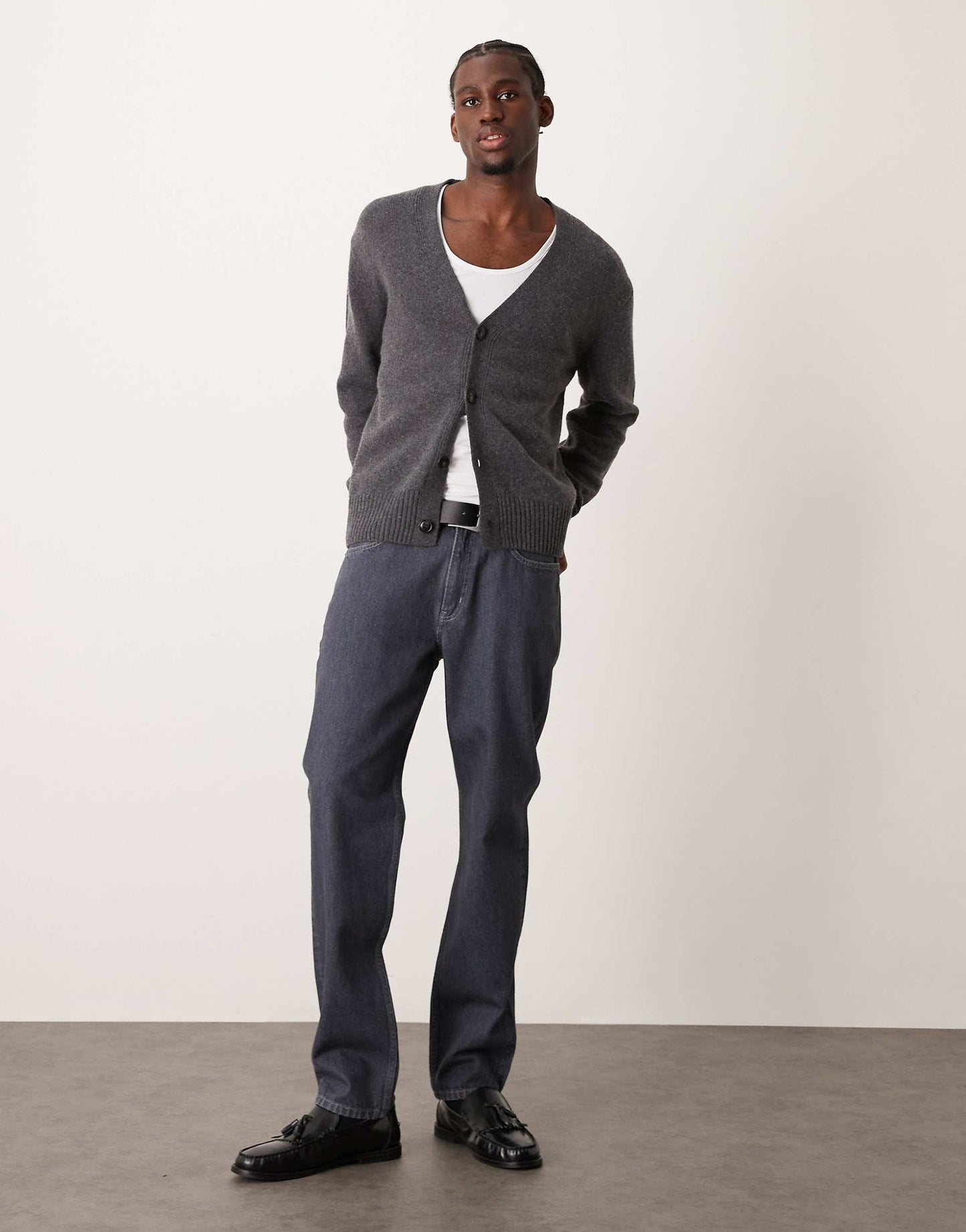 Regular Fit Button Down Cardigan