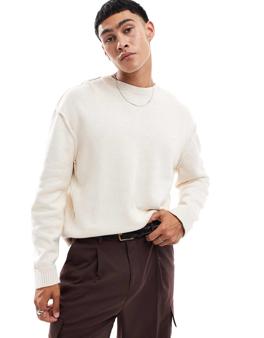 Raw Seam Knitted Jumper