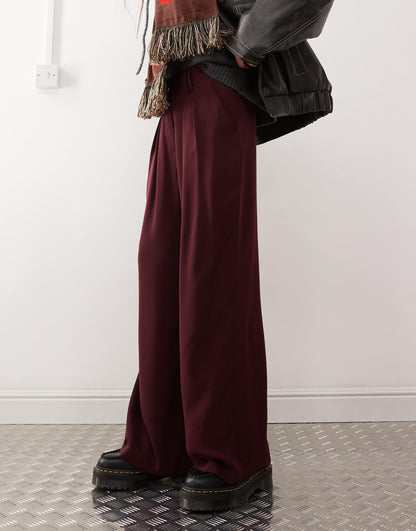 Tailored Wide Leg Trousers