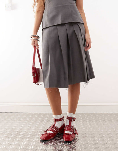 Tailored Pleated Kilt Co-Ord