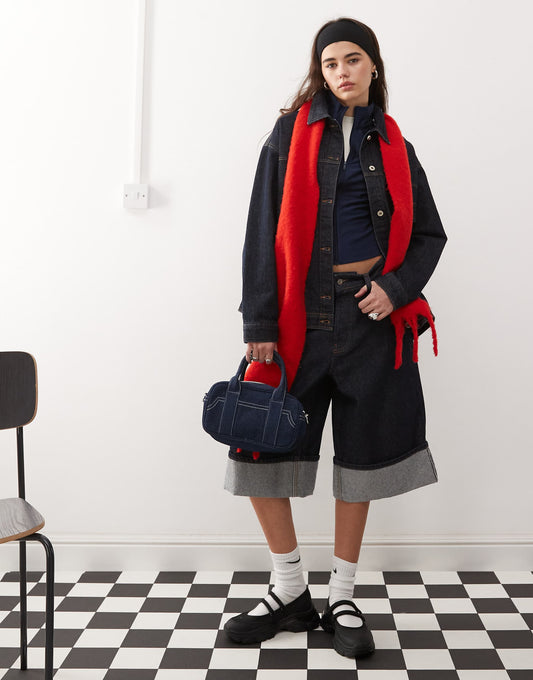 Denim Turn Up Culotte