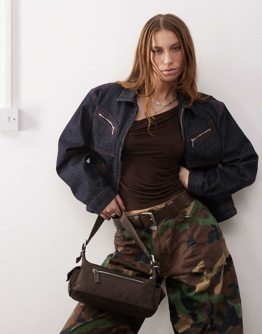Relaxed Denim Jacket With Contrast Stitch Co-Ord