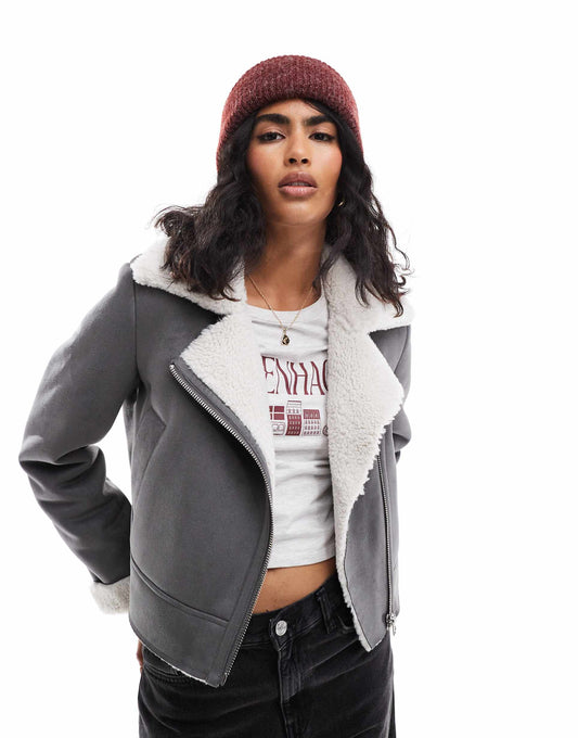 Borg Lined Avaitor Jacket