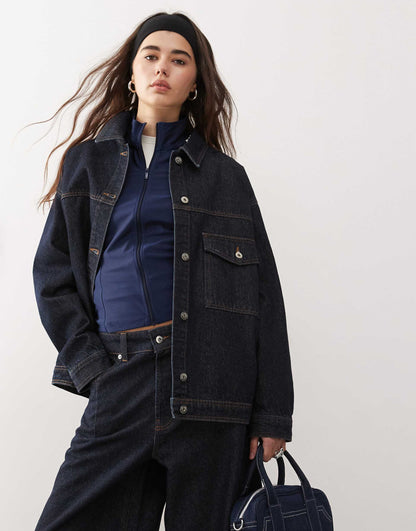 Oversized Denim Shacket
