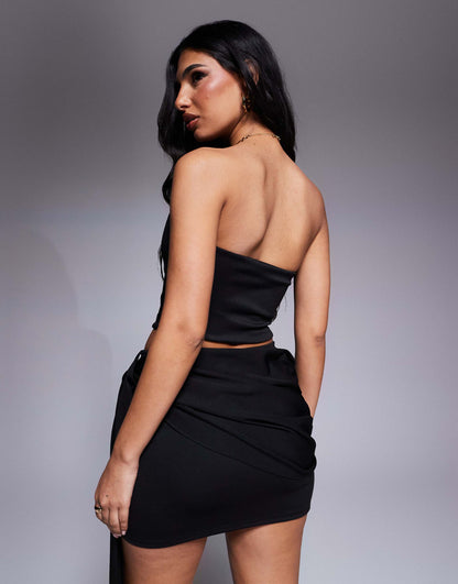 Co-Ord Scuba Angled Neck Top