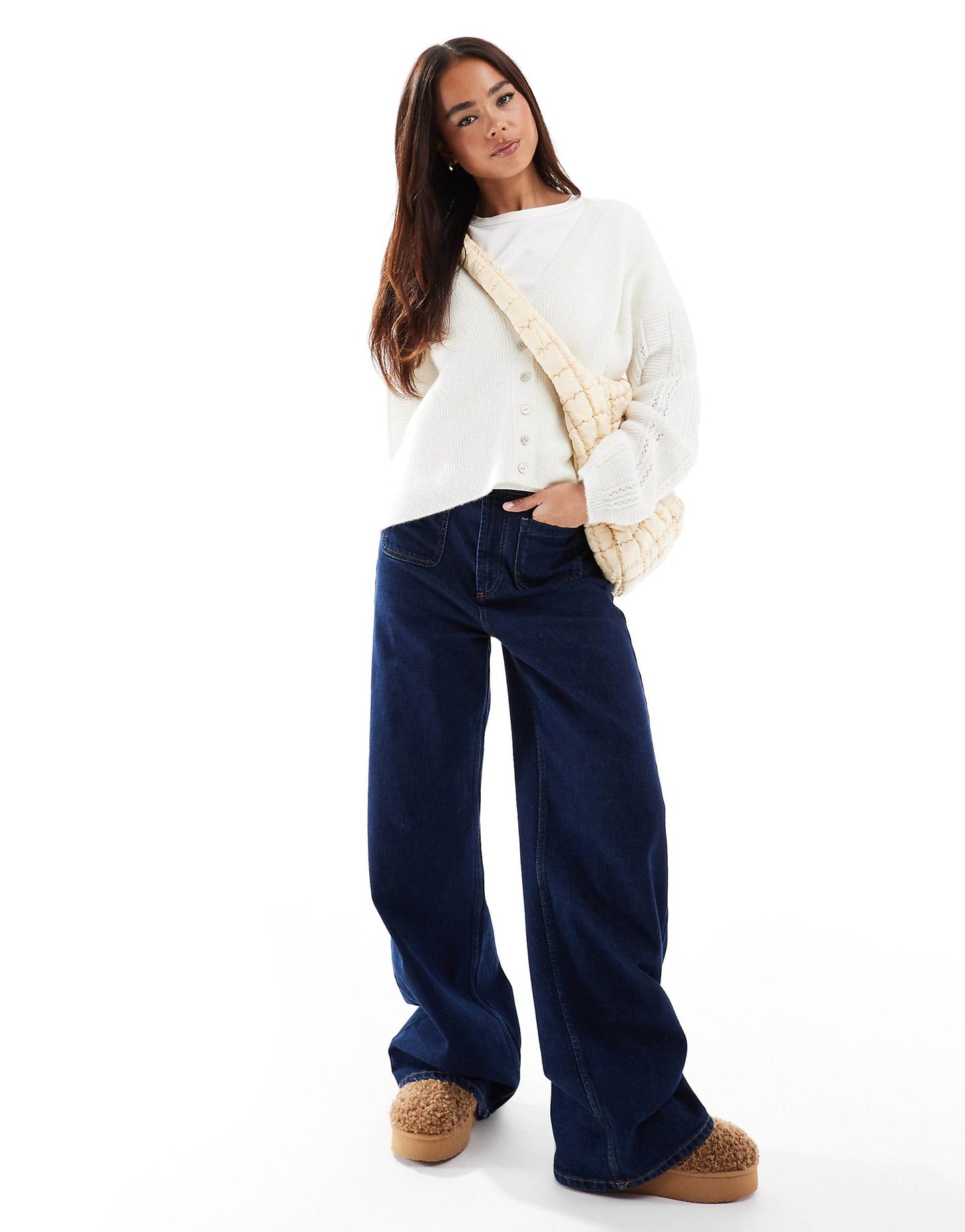 Dropped Shoulder Oversized Cardigan
