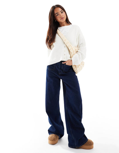 Dropped Shoulder Oversized Cardigan