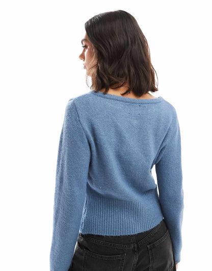 Fluffy Knit Cardigan