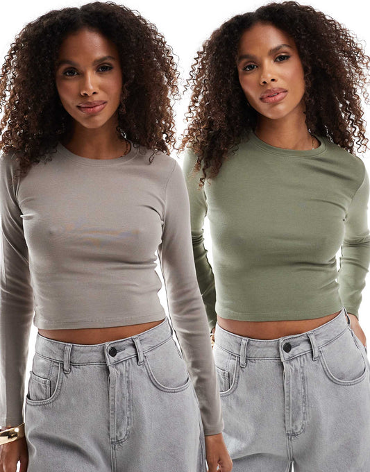 2 Pack Long Sleeved T-Shirt