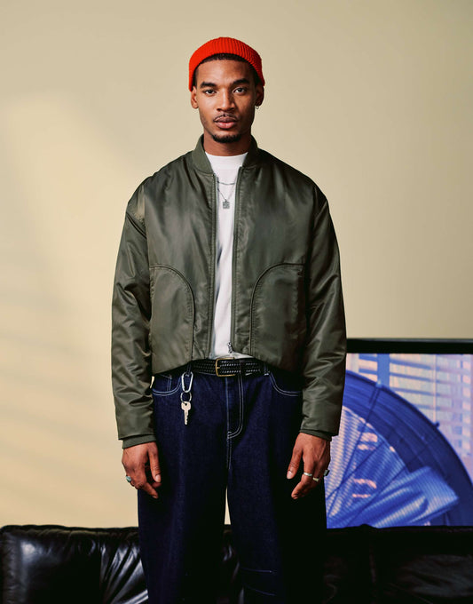 Oversized Bomber Jacket