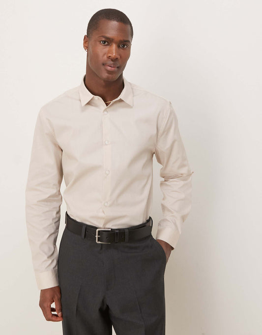 Formal Easy Iron Poplin Regular Shirt