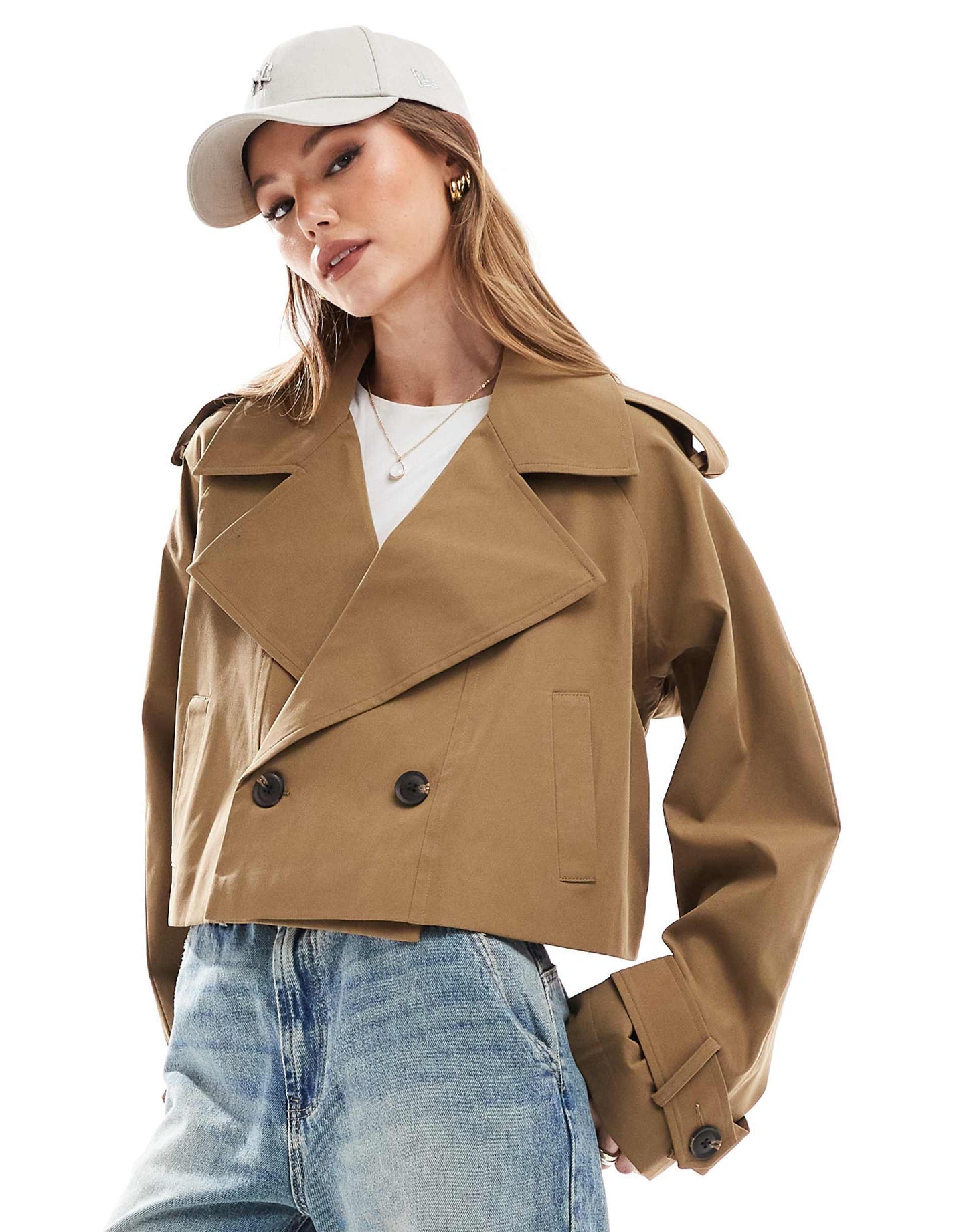 Cropped Trench Coat