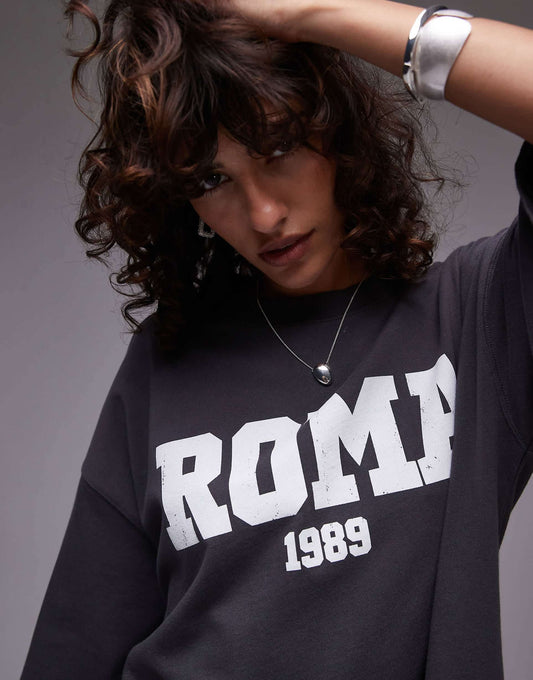 Roma 1989 Graphic Oversized Tee