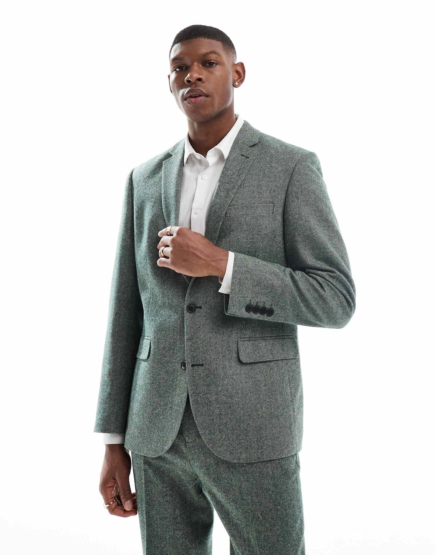 Slim Wool Mix Suit