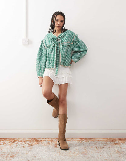 Bed Jacket With Ties