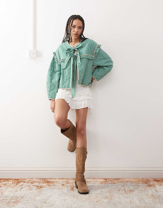 Bed Jacket With Ties