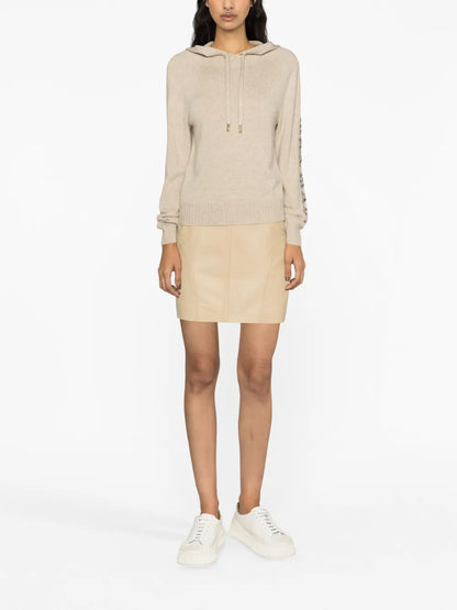 Logo-Embellished Wool-Blend Hoodie