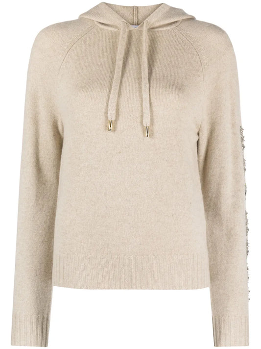 Logo-Embellished Wool-Blend Hoodie