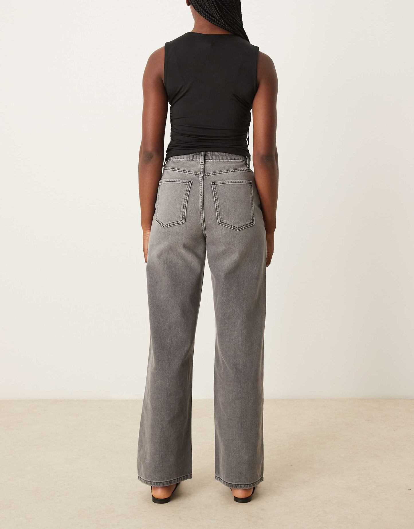 Adalae High Waisted Wide Leg Jeans