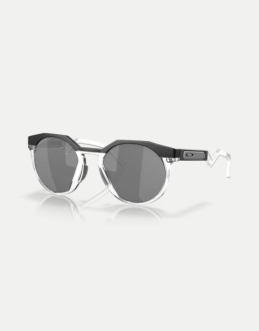 Hstn Round Polarised Sunglasses With Grey Mirrored Lens