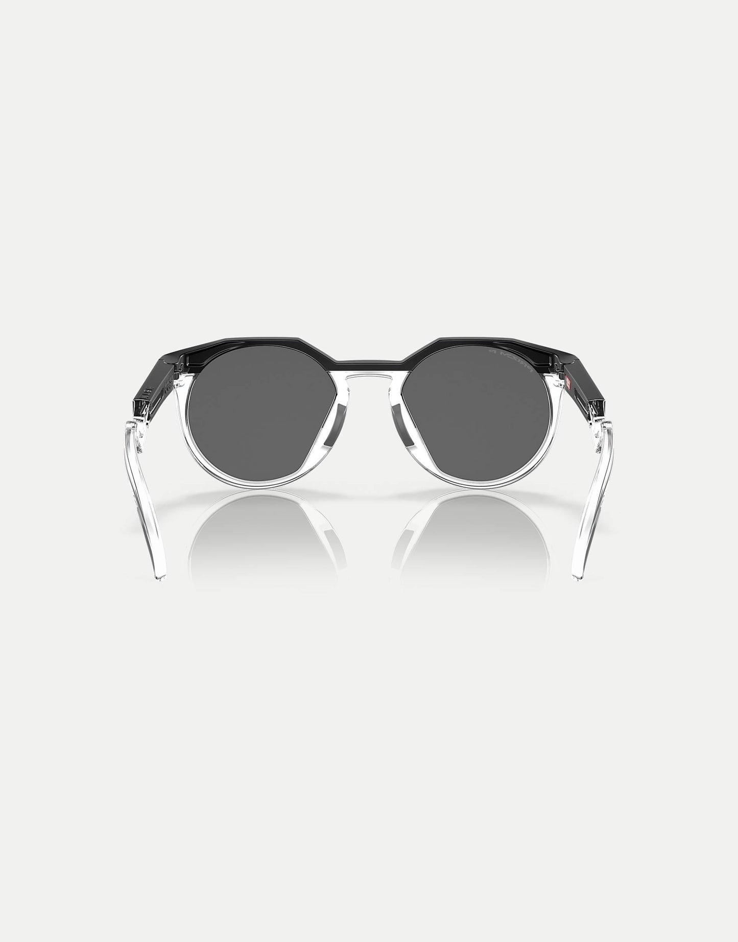 Hstn Round Polarised Sunglasses With Grey Mirrored Lens
