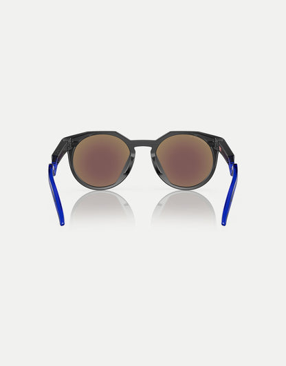 Hstn Round Polarised Sunglasses With Blue Mirrored Lens