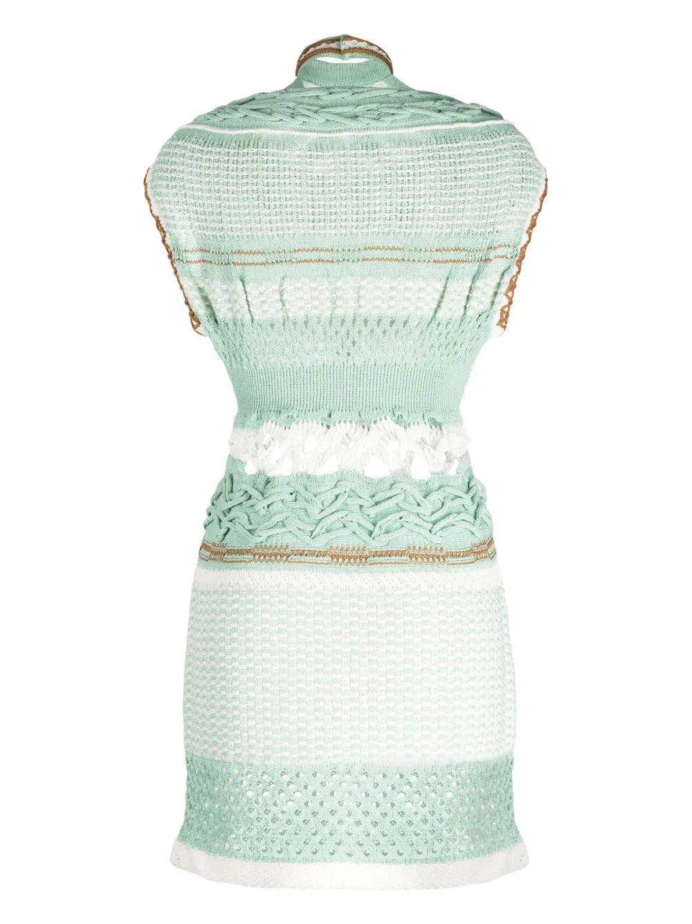 Bamboo Basket-Pattern Dress