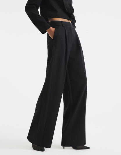 Wide Leg Tuxedo Trouser