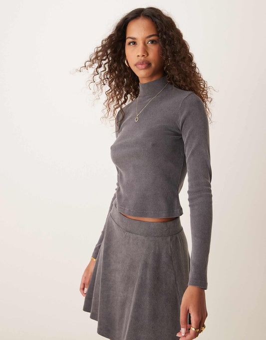 Long Sleeve Turtle Neck Top Co-Ord