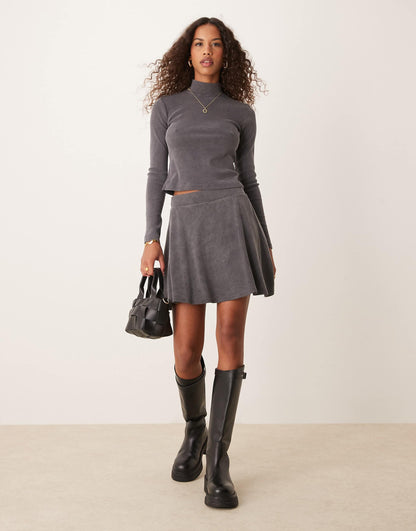Long Sleeve Turtle Neck Top Co-Ord