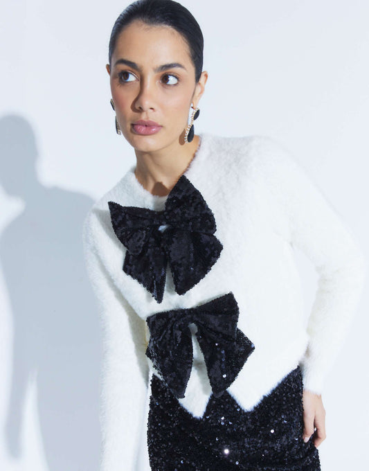 Bow Cardigan