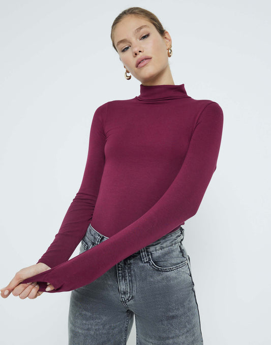 Long Sleeve Roll Neck Top